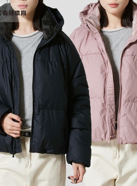 安德玛UA热冬女子700蓬运动休闲短款鸭绒羽绒服6001001-673-001