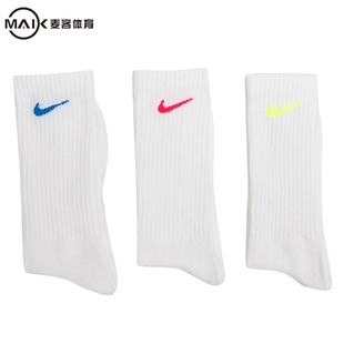 938 902 NIKE耐克男女袜26春运动休闲袜三双装 中长筒袜子SX7676