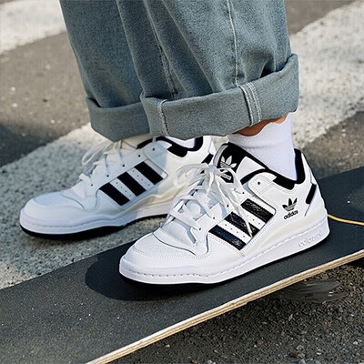 阿迪达斯三叶草男女鞋FORUM LOW复古低帮休闲运动鞋IH7830 ID6858