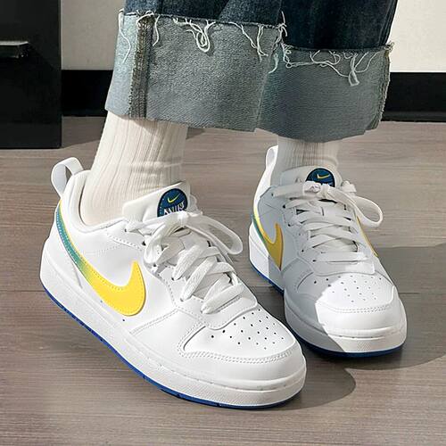Nike耐克COURT BOROUGH LOW低帮板鞋白色运动休闲鞋IR3997-100