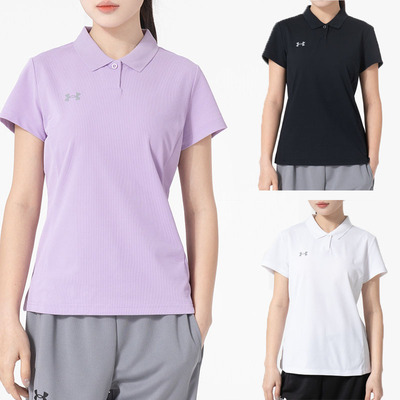 UA安德玛女士POLO领短袖T恤运动透气舒适23500510-562-100-001