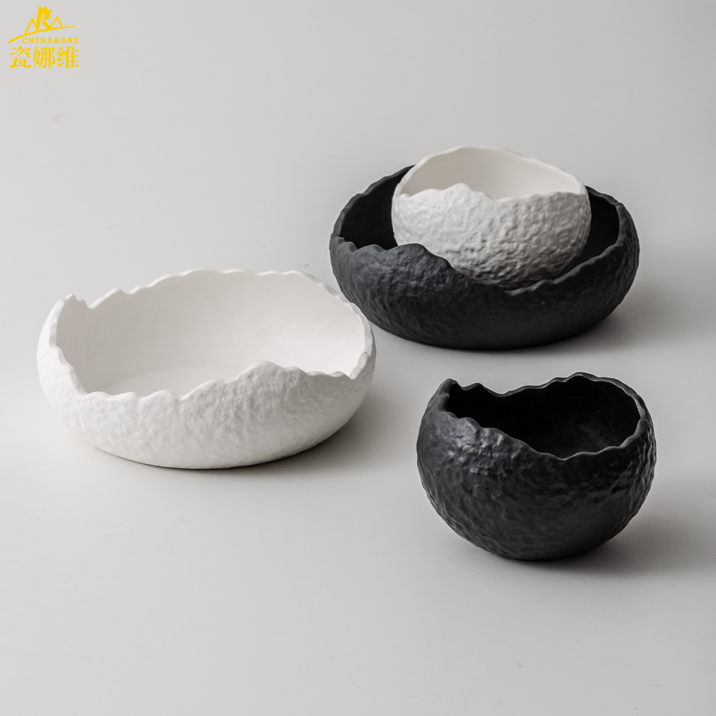 高级感创意陶瓷冷菜盘子刺身深盘酒店西餐商用意境菜摆盘异形餐具,餐饮具,盘,淘宝优惠券,粉丝福利购,淘宝优惠卷