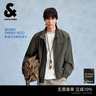 型立领夹克外套时尚 宽松版 百搭上衣休闲宽松字母 春季 杰克琼斯男装