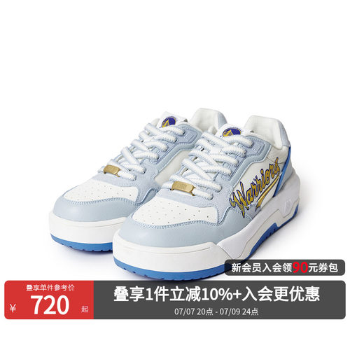 鞋面透气孔设计，NBA金州勇士联名