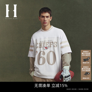 男款 网眼T恤男装 潮流大阔短袖 HIGH2026年春季 NFL联名 SEASON