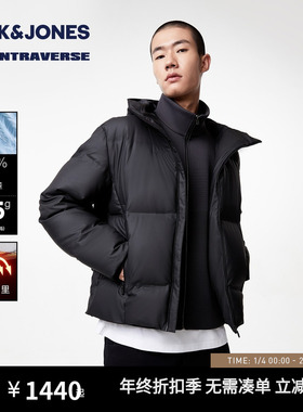 【AT系列】杰克琼斯男装春季款羽绒服外套蓄热内里字母印胶潮百搭