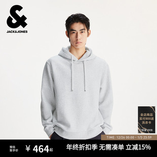 立体绣卫衣225333033 宽松美式 杰克琼斯男装 秋冬肌理感时尚