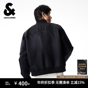 复古棒球服外套上衣男装 杰克琼斯男飞行员夹克美式 春上新系列