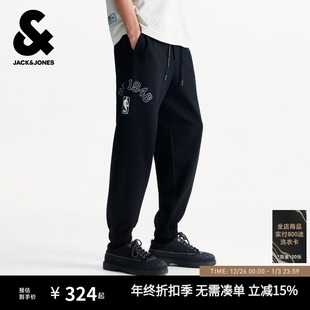 男装 长裤 秋季 松紧宽松束脚休闲运动卫裤 子 新款 杰克琼斯NBA联名款