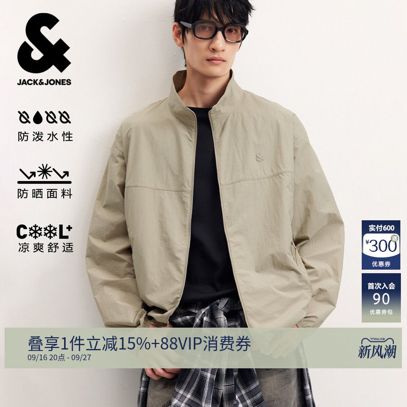 杰克琼斯男士凉感防泼水防晒夹克图片