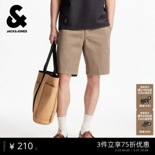 出街简约舒适纯色宽松休闲短裤 杰克琼斯男装 百搭时尚 新款 子 春季