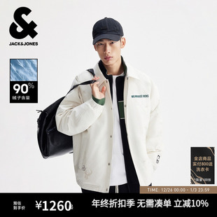 羽绒服宽松尖领外套上衣 男装 杰克琼斯NBA联名2025年冬季 新款