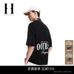 新款 SEASON HIGH男装 NFL联名春季 T恤 舒适纯棉短袖
