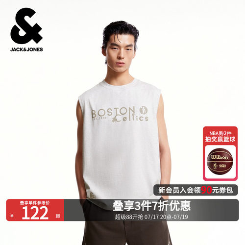 杰克琼斯NBA联名夏季背心T恤