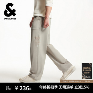 夏秋季 长男裤 新款 轻薄宽松纯棉直筒休闲裤 子潮流 卫裤 杰克琼斯男装