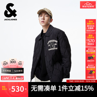 衬衫 冬宽松休闲短款 杰克琼斯颜值轻羽男士 外套男装 轻薄羽绒服