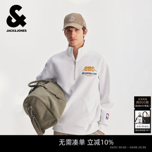 杰克琼斯NBA联名款 新款 男装 略宽松百搭卫衣 雷霆队2026春季