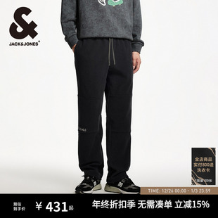 字母刺绣装 新款 饰潮流舒适基础休闲裤 卫裤 子 杰克琼斯男装 男裤 秋季
