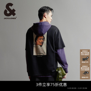 DALI联名 男款 杰克琼斯男装 新印花纯棉宽松短袖 T恤 2025年夏季