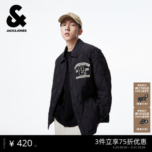 宽松休闲短衬衫 春季 杰克琼斯颜值轻羽男士 外套男装 轻薄羽绒服