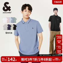 男装2025年夏季新款式男士polo衫短袖T恤商务上衣服翻领黑色爸爸