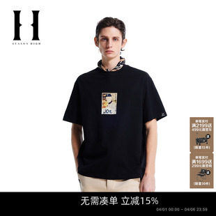 HIGH2026年春季 SEASON BSQ联名 T恤男装 男款 半袖 潮流文艺短袖