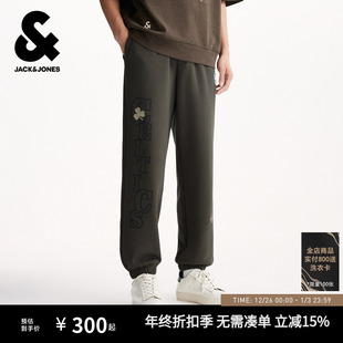 男装 宽松NBA联名刺绣装 休闲裤 长裤 饰舒适百搭 卫裤 杰克琼斯秋季