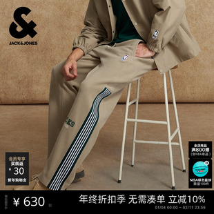 【NBA联名款雄鹿队】杰克琼斯男装春休闲裤长裤子精致刺绣百搭潮