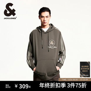 凯尔特人队篮球刺绣字母胶印卫衣 秋冬新款 杰克琼斯男装 NBA联名款