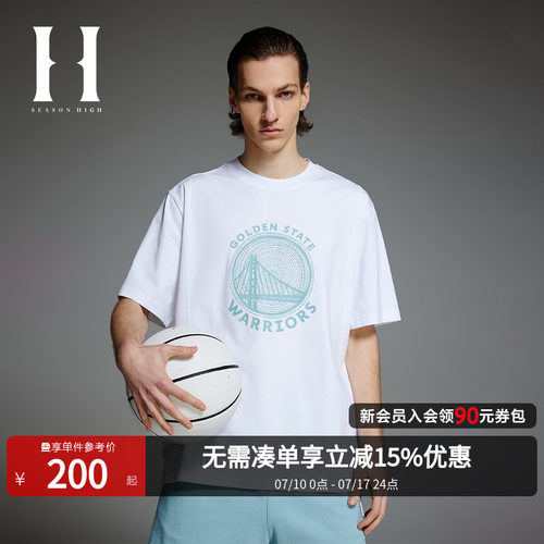 SEASONHIGH短袖舒适简约T恤半袖