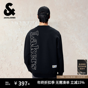 NBA联名圆领套头字母长袖 卫衣2025年新款 上衣 秋季 杰克琼斯男装