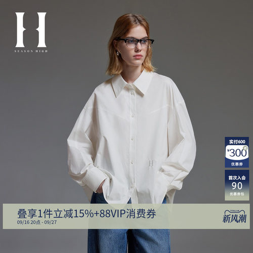SEASONHIGH休闲长袖衬衫