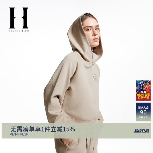 连帽设计，胸前单侧底特律雄狮队Logo刺绣
