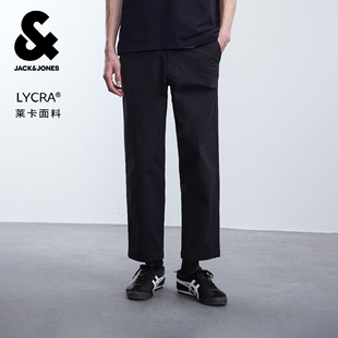 夏季 休闲裤 长裤 简约刺绣装 杰克琼斯男装 子时尚 饰锥形宽松 莱卡
