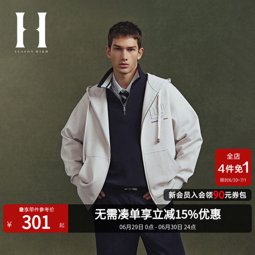 字母刺绣卫衣SEASONHIGH