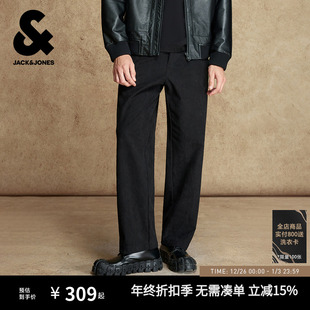 秋冬季 杰克琼斯男装 刺绣宽松休闲裤 阔腿裤 子男款 长裤 衣启赢运