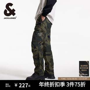 裤 弹力宽松户外迷彩工装 休闲裤 长裤 杰克琼斯男装 子25年秋男款 新款