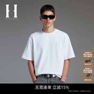 立体胶印打底衫 SEASON T恤男装 男款 HIGH2026年春季 纯棉宽松短袖