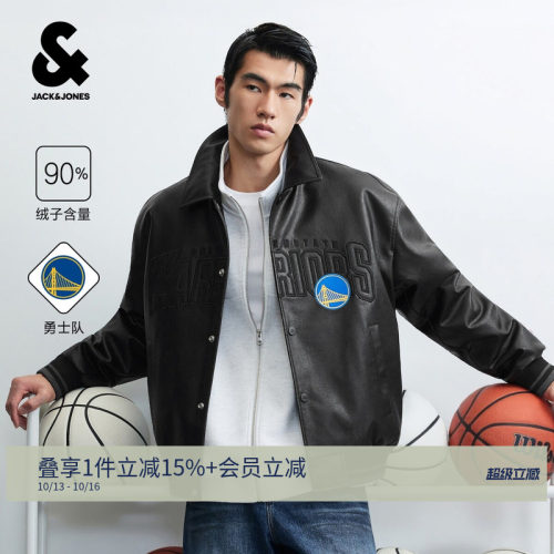 NBA联名勇士队男薄羽绒服