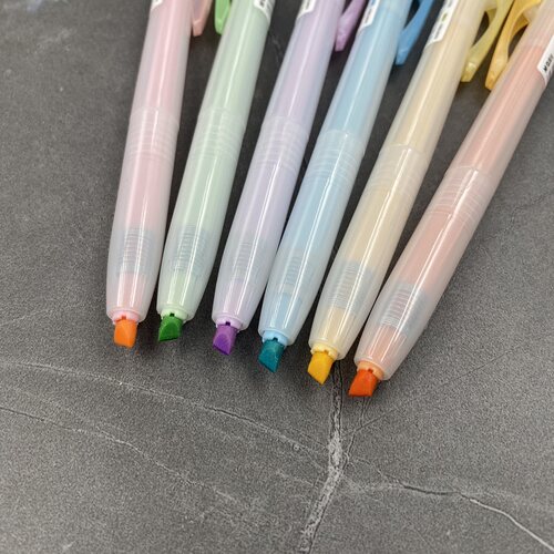 晨光荧光笔学生做笔记记号笔6色