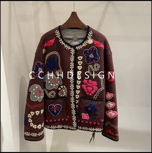 气质宽松洋气百搭圆领翻领高级休闲外套 时尚 欧洲站女装 2025年冬季