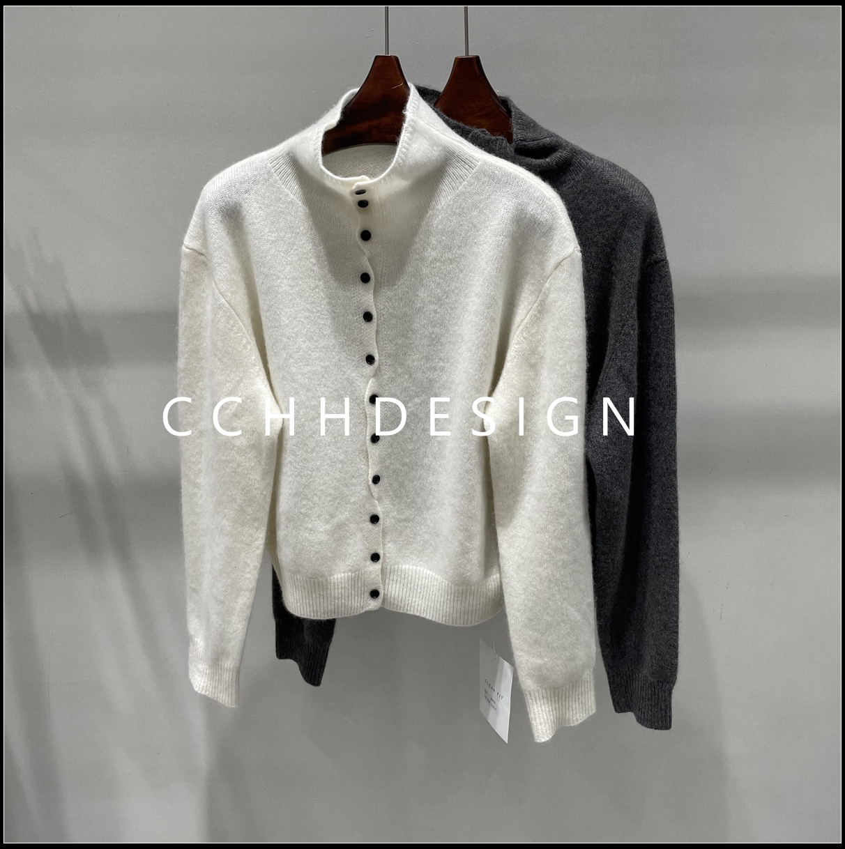 欧洲站女装2025冬季新款洋气小众长袖休闲百搭显瘦山羊绒开衫外套