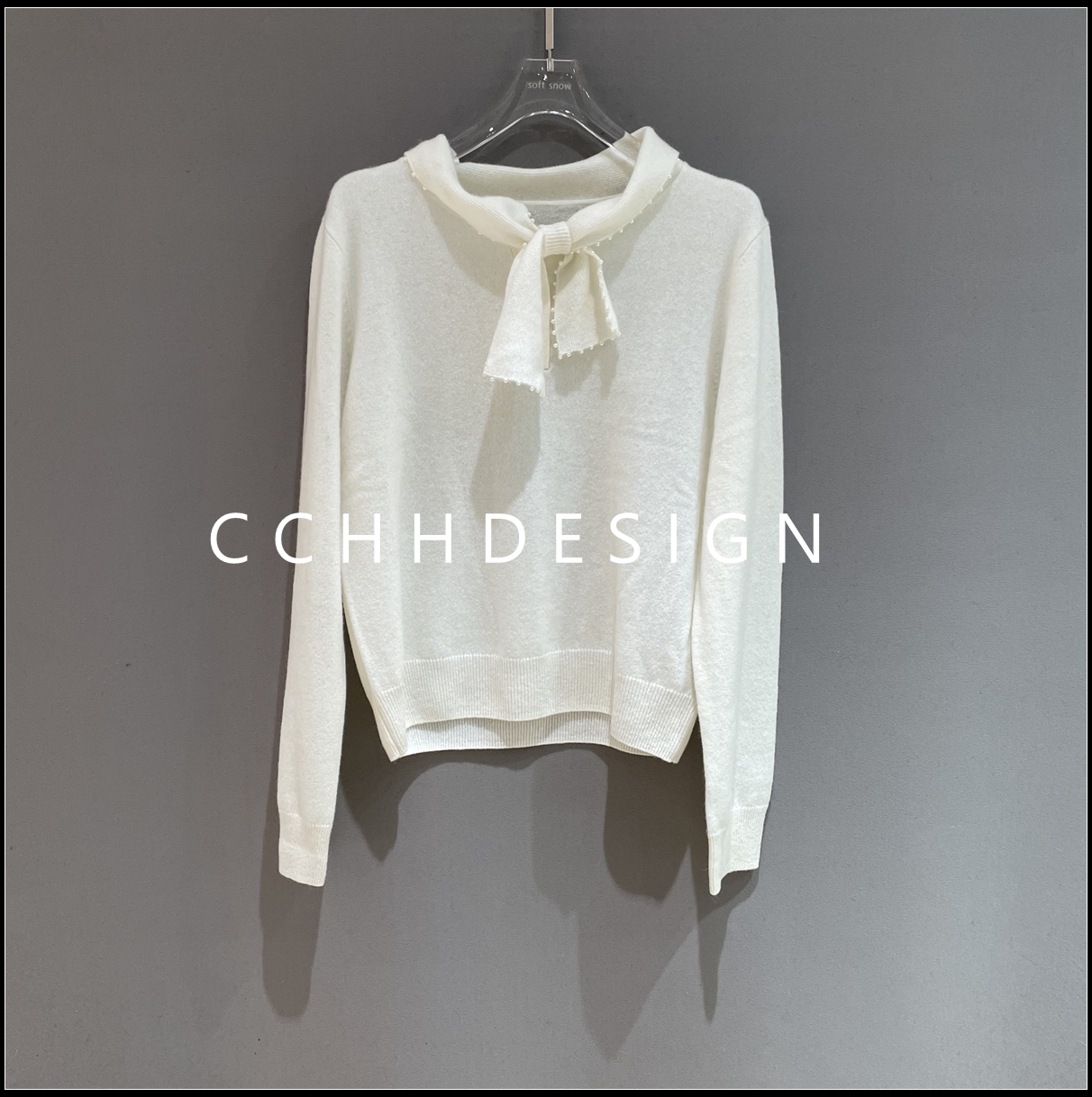 欧洲站女装2025冬季新款洋气设计感山羊绒宽松时尚圆领长袖针织衫