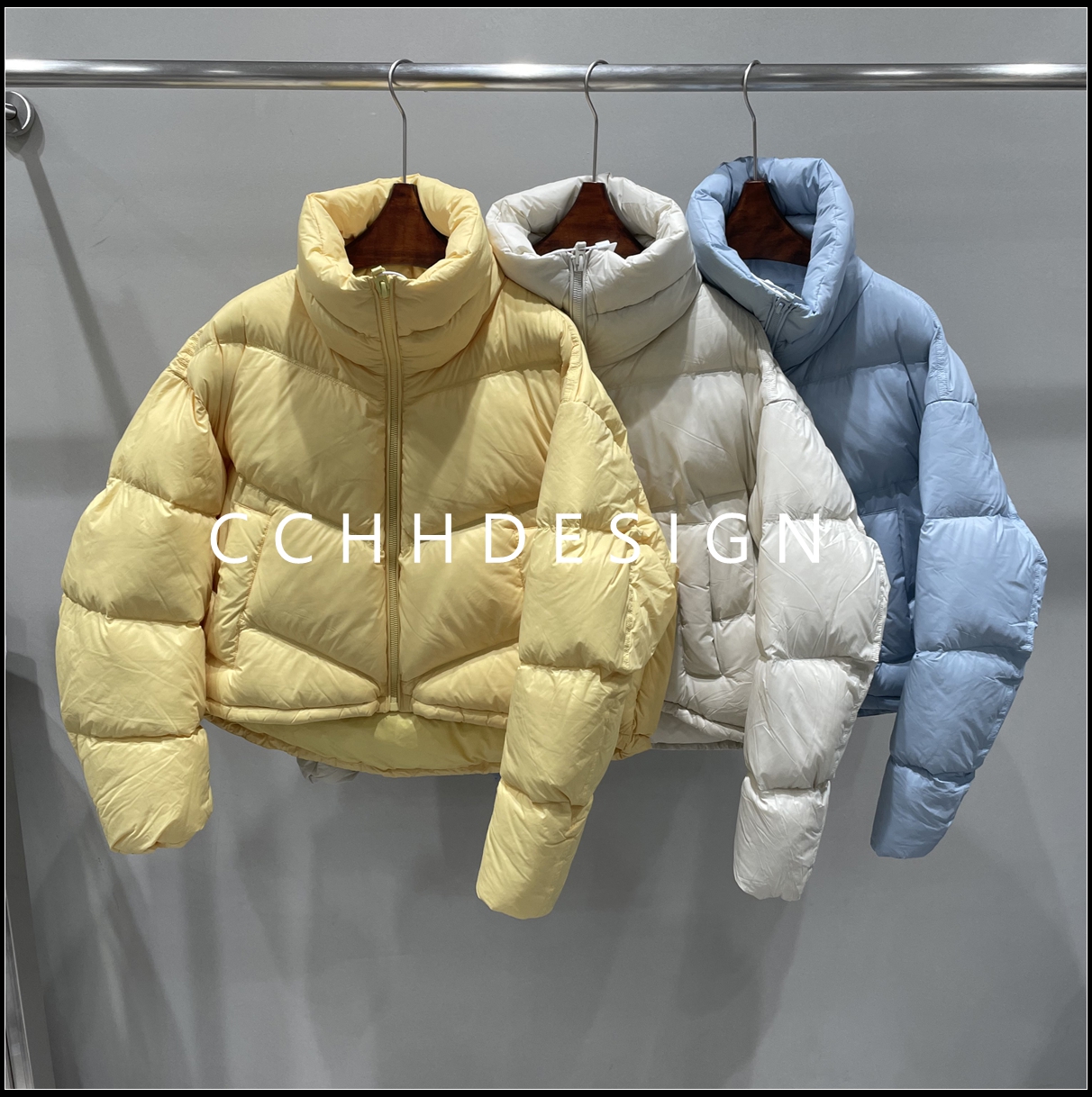 欧洲站女装2025冬季新款时尚百搭简约休闲立领拉链长袖羽绒服外套