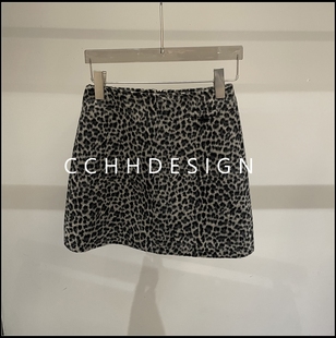 小众穿搭气质简约百搭洋气时尚 新款 豹纹半身裙 2025冬季 欧洲站女装