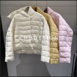 休闲连帽长袖 欧洲站女装 气质宽松显瘦时尚 新款 羽绒服外套 2025冬季