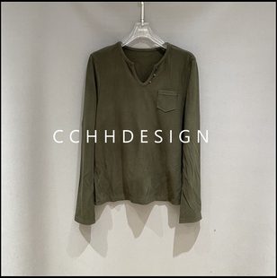 纯色长袖 欧洲站女装 欧货半开领百搭显瘦高级时尚 新款 T恤 2025冬季