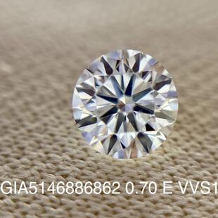 天然GIA钻石 可来图定制钻婚对戒 70分裸钻 vvs1 特惠 深圳水贝