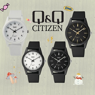西铁城Q&Q小学生静音舒适表带大三针只看时间防水小学生儿童手表