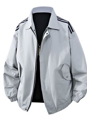 福建货日系翻领夹克男2026春季新款青少年学生纯色百搭休闲外套